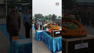 Army Pays Tribute To JCO Rakesh Kumar Martyred In Kishtwar Encounter [upl. by Abby618]