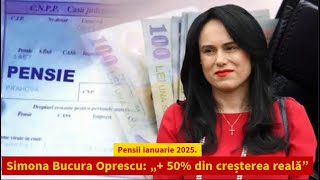 Pensii 2025 Simona Bucura Oprescu REVEALS 50 Increase [upl. by Cotsen]