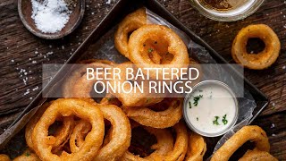 The Secret to Make Onion Rings Super Crunchy is in the Beer Batter [upl. by Saudra]