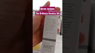 Derm reviews The Ordinary Rosehip Oil dermatologist DrDrayzday [upl. by Buchanan]