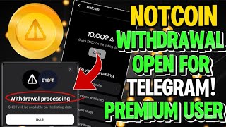 NOTCOIN WITHDRAWAL STEP BY STEP VIDEO TUTORIAL TAGALOG [upl. by Zilevi192]