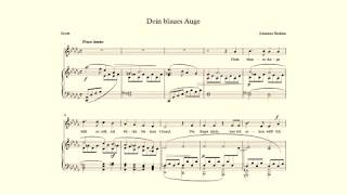 Dein blaues Auge – Johannes Brahms – accompaniment in Db Major [upl. by Unam]