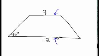 Area of a Trapeziod with some Trigonometry [upl. by Persson341]