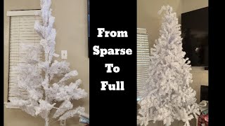 The Secret To Making A SPARSE Tree FULLER amp ELEGANT From The Dollar Tree christmastree christmas [upl. by Hanni]