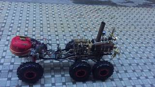 RC 6X6 steam car [upl. by Lusty150]