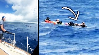 Couple Finds 5 Stranded Scuba Divers [upl. by Litnahc]