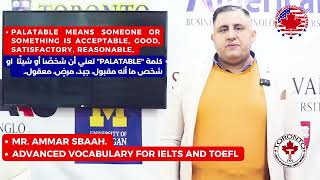 What is the meaning of palatableAdvanced vocabulary for IELTS and TOEFL [upl. by Doomham]