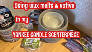 Trying Wax Melts amp Votive In My Yankee Candle Scenterpiece Review amp Chit Chat [upl. by Vander573]