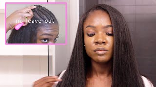 How to Do A Sew In With ZERO LEAVE OUT UNDETECTABLE Crochet Method [upl. by Chase]