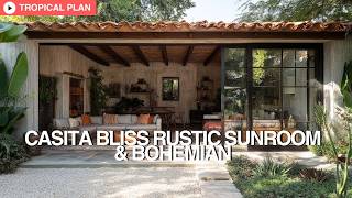 Rustic Sunroom amp Bohemian Veranda with Courtyard Gardens  Casita Design Ideas [upl. by Oly764]