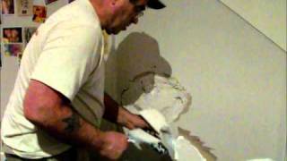 Plastering How to Repair a Large Hole in a Plasterboard Wall Professionally [upl. by Eitsym845]