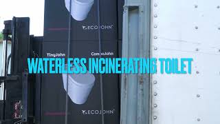 EcoJohn’s TinyJohn incinerating toilet American made Go Anywhere [upl. by Brion]