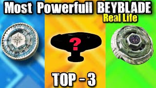 TOP 3  Most powerful beyblades in REAL LIFE  metal beyblades [upl. by Pelaga]