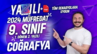 9SINIF COĞRAFYA 1DÖNEM 2YAZILI SINAVI 🔴 2 ÖRNEK [upl. by Eiderf]