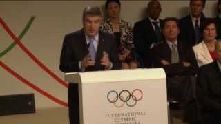 Thomas Bach auf dem Gipfel der Sportwelt  Wahl zum IOCPräsident [upl. by Washko]