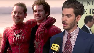 Andrew Garfield Talks Real Life Friendship With Tobey Maguire [upl. by Relyhs]