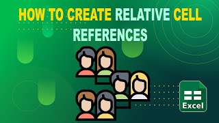 Excel for Beginners  Relative Reference Cell to Quickly Complete Tasks  excel [upl. by Ridglee]