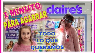 1 MINUTO PARA AGARRAR TODO LO QUE QUERAMOS EN CLAIRE’S [upl. by Yekcim]