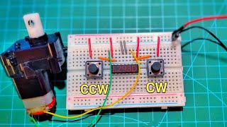 How to Control Motor CW and CCW with L293D motor driver IC [upl. by Audras433]