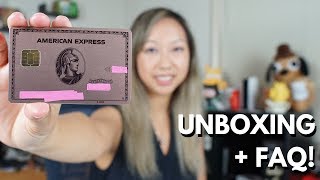 NEW Metal Amex ROSE GOLD Card Unboxing Limited Edition  FAQ [upl. by Chick]