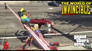 Omni Man amp Invincible VS Homelander amp Ryan  GTA V Superpowered Beatdowns [upl. by Aelam]