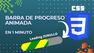 Barra de progreso Animada en CSS para tus zurullos [upl. by Yttap278]