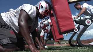 2013 Lobo Football  Camp Ruidoso Defensive Line [upl. by Philana]