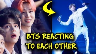 BTS reacting to EACH OTHER [upl. by Akilak94]