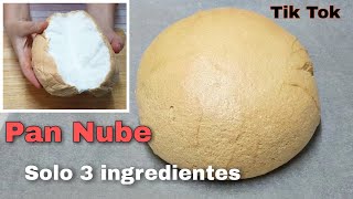 Cómo hacer el Famoso Pan Nube de Tik Tok Cloud Bread viral  Solo 3 ingredientes 70 [upl. by Adriena]