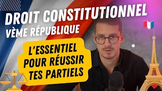 Cours de Droit constitutionnel Vème République  Principales notions à connaître [upl. by Ellekram]