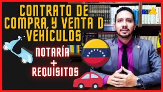 Contrato de Compra y Venta de Vehículos en Venezuela carro y moto Requisitos 2024 SAREN Notaría [upl. by Elyak]