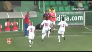 Awesome Dummy Corner Routine Andrija Zivkovic Serbia U17 vs Moldova [upl. by Sudbury387]