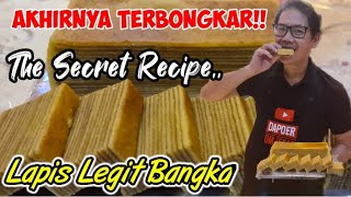 Resep dan Cara Membuat Kue Lapis Legit Khas Bangka yang Rasanya Enak dan LegitThe Secret Recipe [upl. by Anilave]