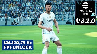 eFootball 2024 V320 Lag Fix  Unlock FPS 14412075Hz Limit  Phil Gaming OP [upl. by Calloway]