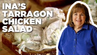 Ina Gartens Tarragon Chicken Salad  Barefoot Contessa  Food Network [upl. by Idnar]