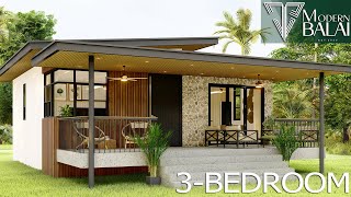 Simple House Design 3Bedroom Small Farmhouse Idea  117 sqm [upl. by Ennaeel]