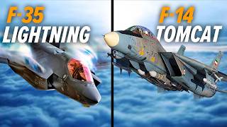 F14 Tomcat VS F35 Lightning Dogfight  DCS World [upl. by Geralda]