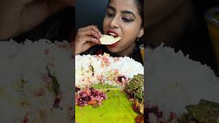 Pongal Special ASMR Eating South Indian LunchRiceVeg CurryPakoda ASMR Eating Food Challenge Video [upl. by Cadman275]