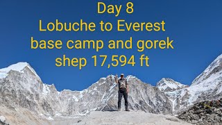 Everest base camp and gokyo lakes trek day 8 [upl. by Eetnahs]