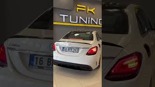 MERCEDES W205 C63 ARKA DİFÜZÖR  GTR PANJUR  FACELİFT LED STOP mercedesbenz w205 w205bodykit [upl. by Eiruam]