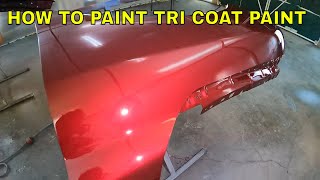 How to paint Tri Coat automotive paint [upl. by Nnylyak]