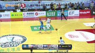 Philippines vs Chinese Taipei A  Q1 JONES CUP 2015 [upl. by Monahon858]