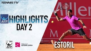 Del Potro Almagro Start Strong In Estoril 2017 Highlights [upl. by Clancy787]