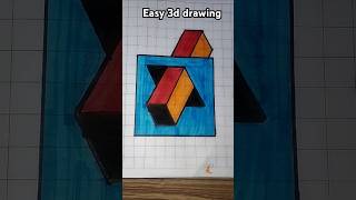 Easy 3d drawingshorts 3ddrawing illusion viral drawing ytshorts voice credit mrroshan3dart [upl. by Lenad]