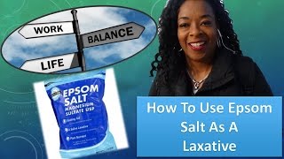 How To Use Epsom Salt As A Detox Laxative [upl. by Aivatra]