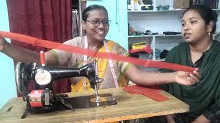 Teaching Tailoring  Ma kodaliki టైలరింగ్ nerpicha mitrama  Easy way to Learn Tailoring  village [upl. by Heber203]