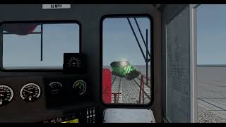 Head on train collision in BeamNG drive [upl. by Debbi294]