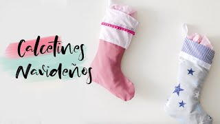 Como hacer CALCETINES DE NAVIDAD 🎄fácil y SIN COSER patron GRATIS  DIY  Lorena Gil [upl. by Tsirc]