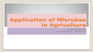 Application of Microbes in Agriculture [upl. by Marrissa]