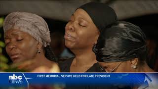 First Memorial Service held for late President Geingob nbc [upl. by Aryajay]